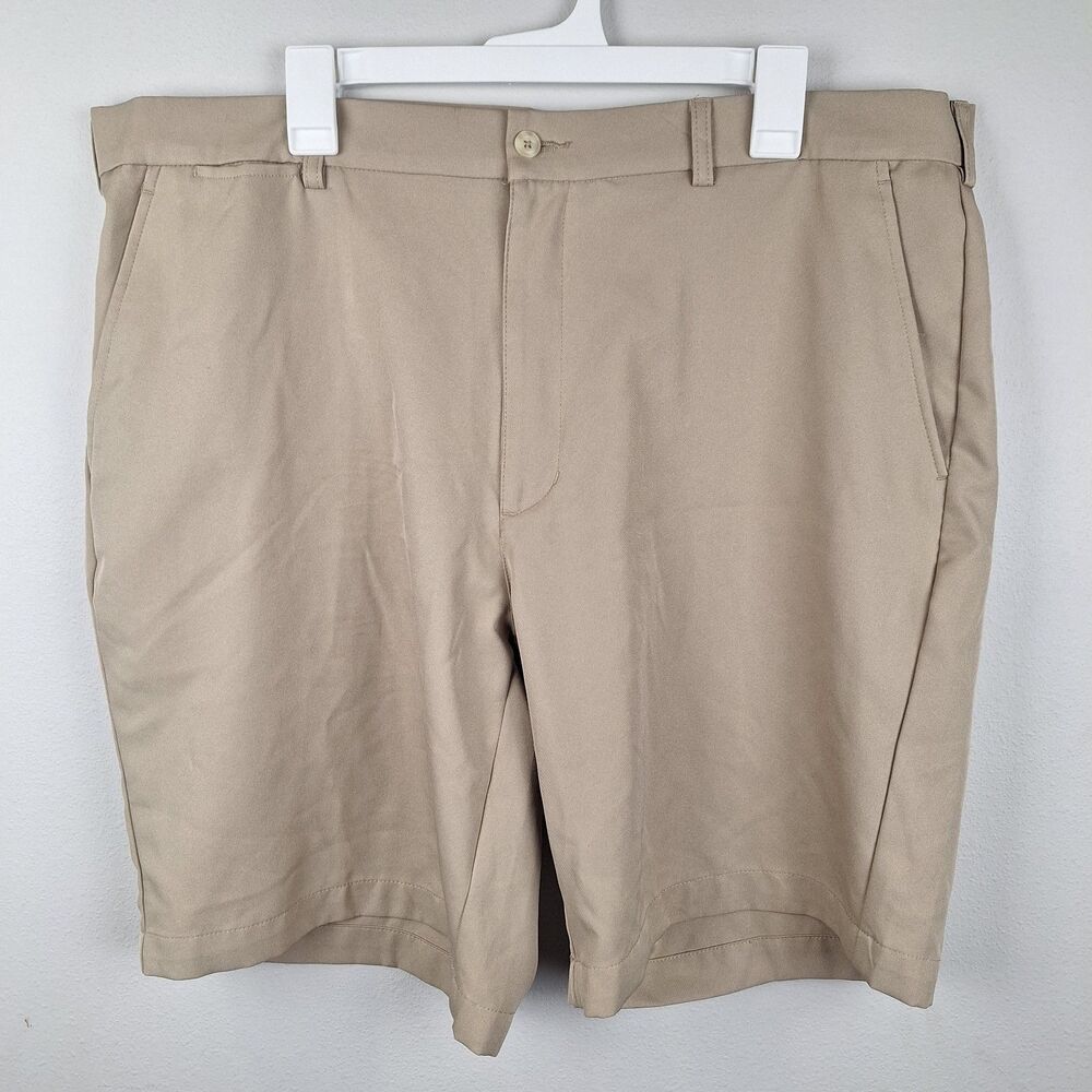 Ben Hogan Shorts Men's Sz 40 Tan Performance Collection Golf Khaki Chino Tennis